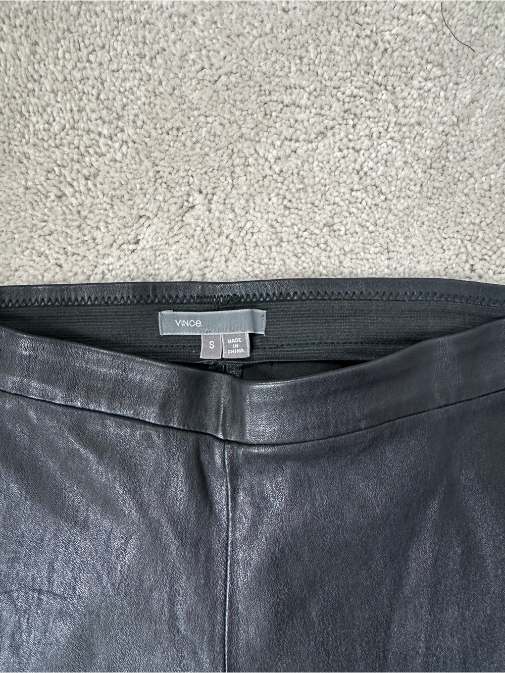 Vince 100% leather Black Leather Pants